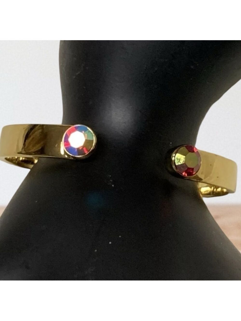 Kate Spade Forever Gems Cuff- RED-Paint the Town AB Stone Dressy EUC 0046 - Picture 2 of 5